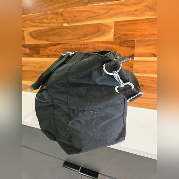 Kipling Bag Tote Black Travel Isaac NEW X Large Removable Strap Trolley Sleeve